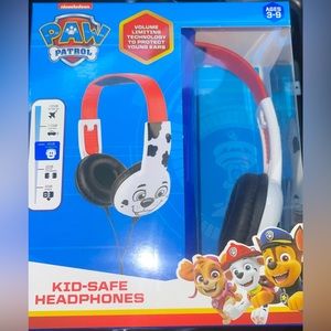 NICKELODEON PAW PATROL MARSHALL KID SAFE HEADPHONES VOLUME LIMITING AGES 3-9 NEW